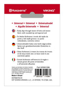 Aiguilles universelles 110/18 — paquet de 5 — Husqvarna Viking — 920691096 — verso