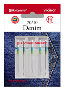 Aiguilles pour denim — 70/10 — 5 pièces — Husqvarna Viking — 920714096