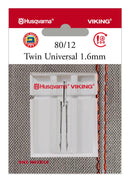 Aiguille universelle double — 80/12 — 1,6 mm — 1 pièce — Husqvarna Viking — 920654096