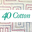 Exemple de piquage au fil Signature40 Cotton — illustration officielle de la gamme