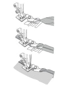 Pied bordeur pour biais 1/4" (6mm)