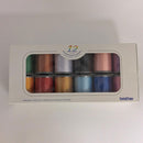 Brother SAETTS Ensemble de 12 fils de broderie de couleur